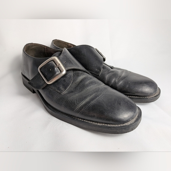 BASS Vintage Men Formal And Casual Leather Flat Slip On Shoes Size 10.5 - Picture 1 of 10